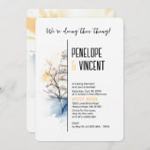 Waterverf Blossom Cake Kaart (Voorkant / Achterkant)