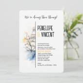 Waterverf Blossom Cake Kaart (Staand voorkant)