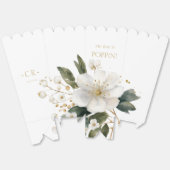 Waterverf Blossom & Faux Gold Splatter Bruiloft Bedankdoosjes (Ongevouwen)