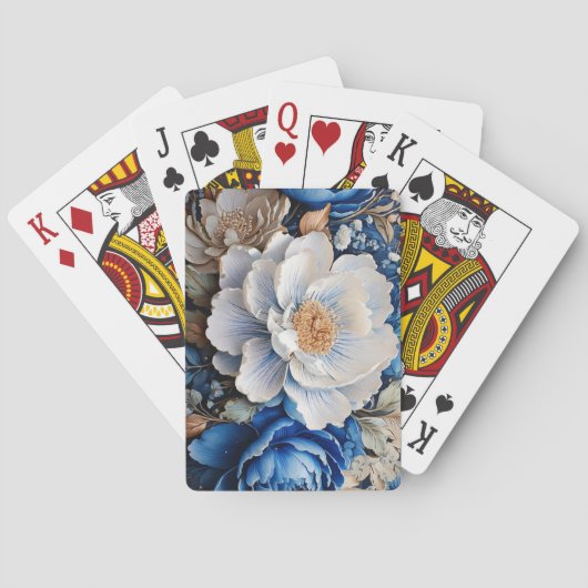 Waterverf Blossom Flowers Classic Speelkaarten (Achterkant)