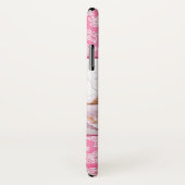 Waterverf Blossom Roze Monogram Foto Case-Mate iPhone Case (Achterkant / rechts)