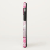 Waterverf Blossom Roze Monogram Foto Case-Mate iPhone Case (Achterkant/links)