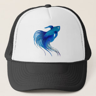 Waterverf Blue Betta Fish Trucker Pet