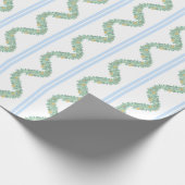 Waterverf Blue Bow Fruit Garland Kerst Cadeaupapier (Hoek)