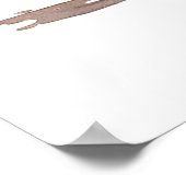 Waterverf Blue Classic Motorcycle Poster (Hoek)