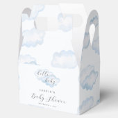 Waterverf Blue Cloud Baby shower Favor Box Bedankdoosjes (Geopend)