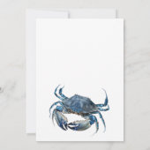 Waterverf Blue Crab Seafood 60th Birthday Kaart (Achterkant)