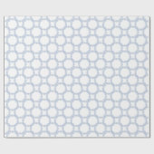 Waterverf Blue Designer Snowflake Cadeaupapier (Vlak)