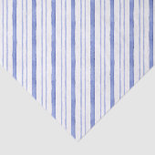 Waterverf Blue Diagonal Stripes Tissuepapier (Detail)