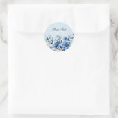 Waterverf Blue Flowers Sticker (Tas)