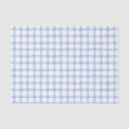 Waterverf Blue Gingham Tissuepapier