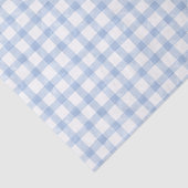 Waterverf Blue Gingham Tissuepapier (Detail)
