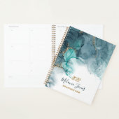 Waterverf Blue Gold Glitter Afspraakboek Planner (Display)