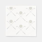 Waterverf Blue Golf verjaardagsfeestje Servet (Voorkant)