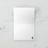 Waterverf Blue Hydrangea Bedankkaart (Binnen)