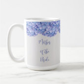 Waterverf Blue Hydrangea Moeder van de Bruid Koffiemok (Links)