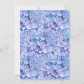 Waterverf Blue Hydrangea Pearl Kaart (Achterkant)