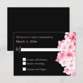 Waterverf Blue Hydrangea RSVP Kaartje (Voorkant / Achterkant)