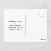 Waterverf Blue Hydrangea Save the Date Briefkaart (Achterkant)