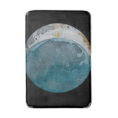 Waterverf Blue Moon Bath Mat (Voorkant Verticaal)