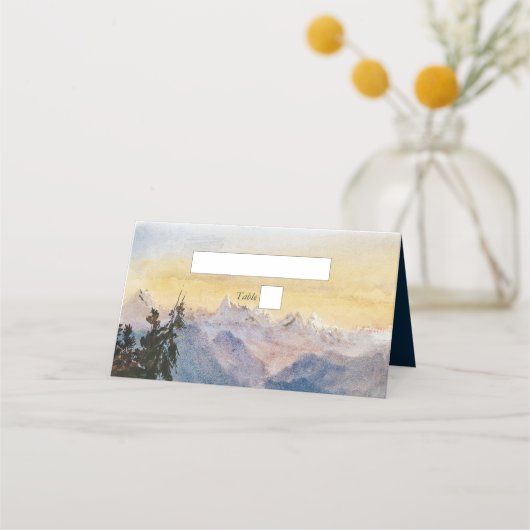 Waterverf Blue Mountains Pine Wedding (Voorkant)