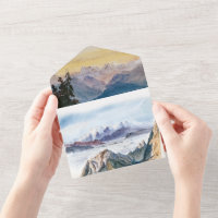 Waterverf Blue Mountains Pine Wedding