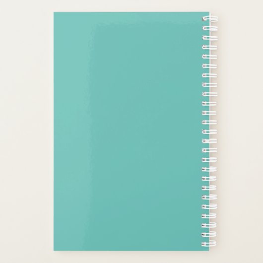 Waterverf Blue Octopus Planner (Achterkant)