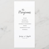 Waterverf blue Party-programma's Programma (Voorkant)