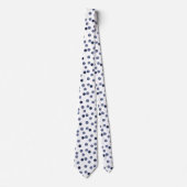 Waterverf Blue polka stip Stropdas (Voorkant)