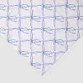 Waterverf Blue Ribbons en Bows Tissuepapier (Detail)