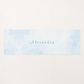 Waterverf Blue Sky op maat Yogamat (Voorkant (horizontaal))