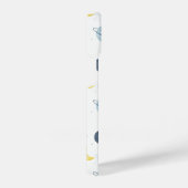 Waterverf Blue Space Planet Patroon iPhone Hoesje (Rechterkant)