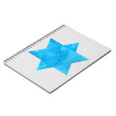 waterverf Blue Star van David Notitieboek (Linkerzijde)