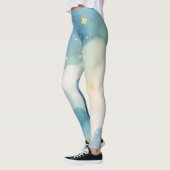 Waterverf Blue Starry Sky Leggings (Links)