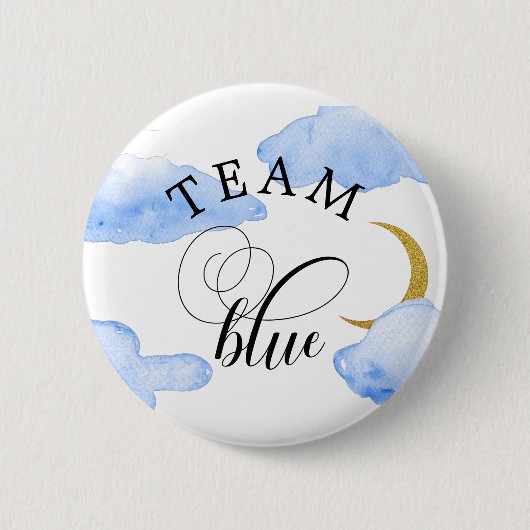 Waterverf Blue Team Blue Button (Voorkant)