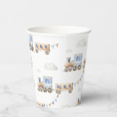 Waterverf Blue Train Papieren Bekers (Rechts)