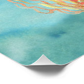 Waterverf Blue Whale ID368 Perfect Poster (Hoek)