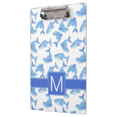 Waterverf Blue Whale Patroon Klembord (Links)