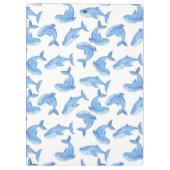 Waterverf Blue Whale Patroon Klembord (Achterkant)