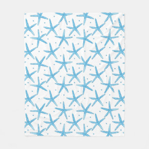 Waterverf Blue Zee Stars Patroon Fleece Deken