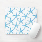 Waterverf Blue Zee Stars Patroon Muismat (Met muis)