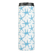 Waterverf Blue Zee Stars Patroon Thermosbeker (Achterkant)