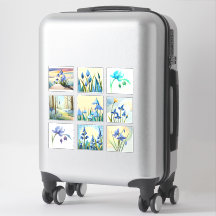 Waterverf Bluebell bloemen Scrapbook