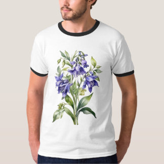 Waterverf Bluebell Flower T-shirt