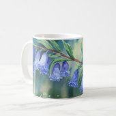 Waterverf Bluebells en Chickadee Koffiemok (Voorkant links)