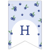 Waterverf Blueberry Boy Berry Swee Verjaardagsfees Vlaggetjes (Tweede vlag)