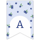 Waterverf Blueberry Boy Berry Swee Verjaardagsfees Vlaggetjes (Derde vlag)