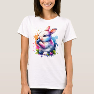 Waterverf Blueberry Bunny T-shirt