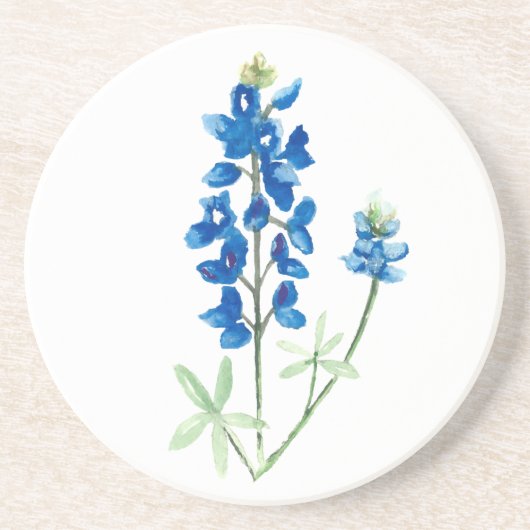 Waterverf Bluebonnet 6 Zandsteen Onderzetter (Voorkant)
