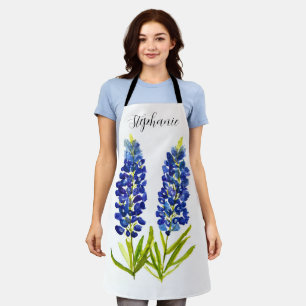Waterverf Bluebonnets Texas Flowers Blue Floral Schort